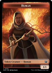 Squid // Human (26) Double-Sided Token [March of the Machine Commander Tokens] | Gear Gaming Fayetteville