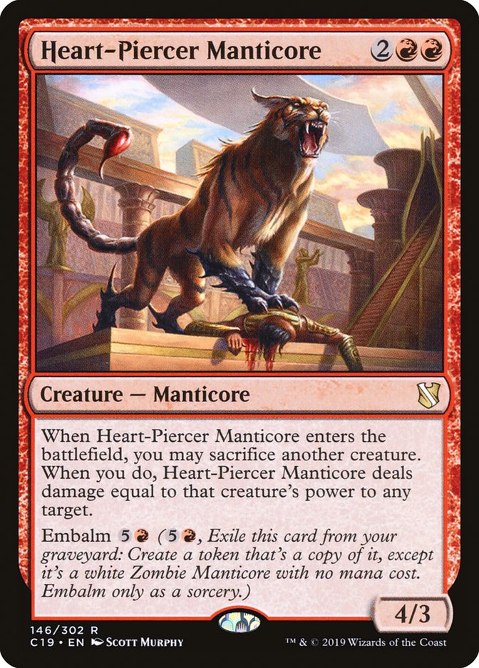 Heart-Piercer Manticore [Commander 2019] | Gear Gaming Fayetteville