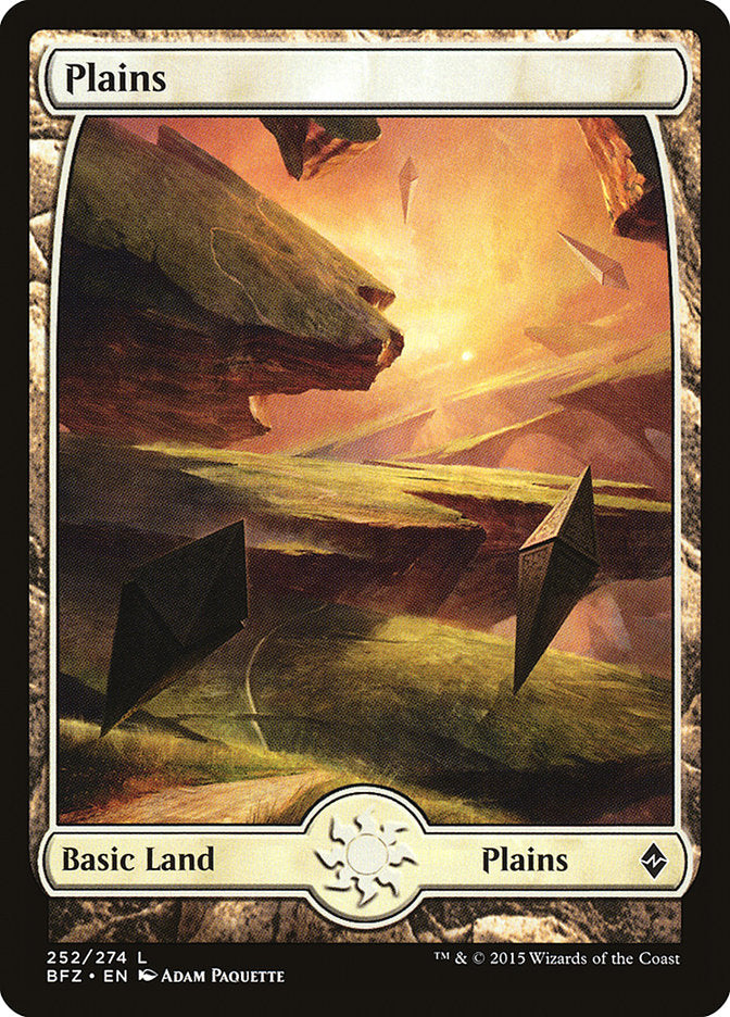 Plains (252) (Full Art) [Battle for Zendikar] | Gear Gaming Fayetteville