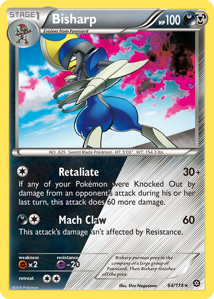 Bisharp (64/114) [XY: Steam Siege] | Gear Gaming Fayetteville