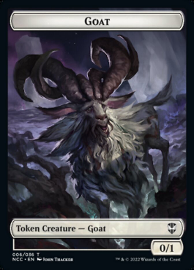 Zombie // Goat Double-Sided Token [Streets of New Capenna Commander Tokens] | Gear Gaming Fayetteville