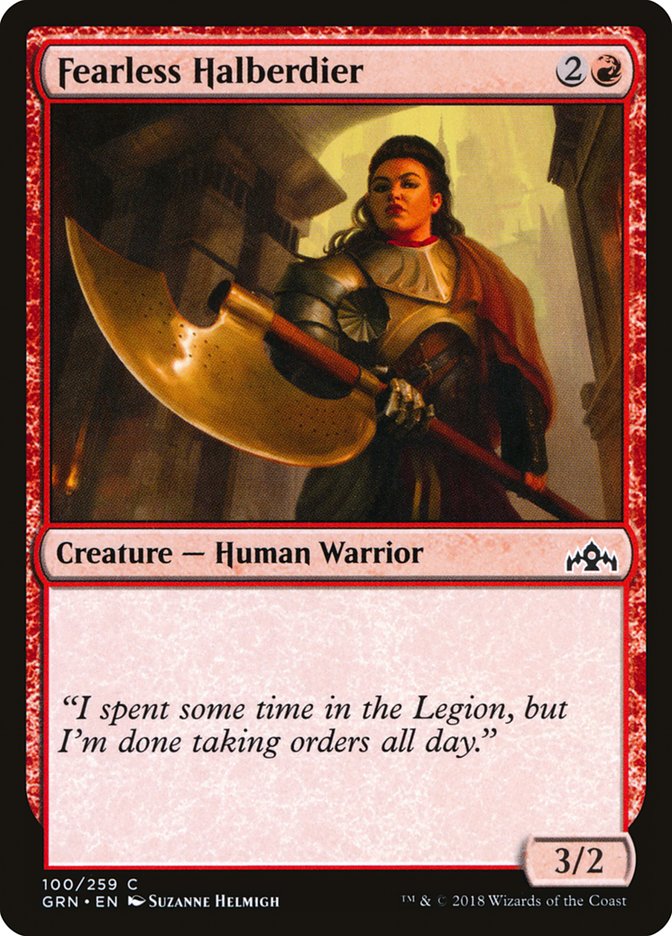 Fearless Halberdier [Guilds of Ravnica] | Gear Gaming Fayetteville