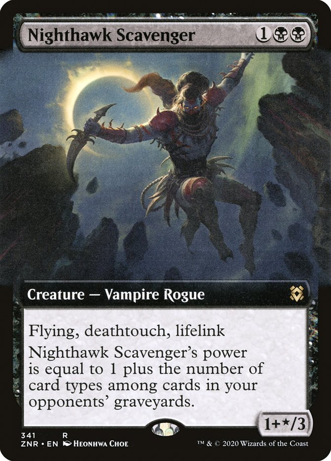 Nighthawk Scavenger (Extended Art) [Zendikar Rising] | Gear Gaming Fayetteville