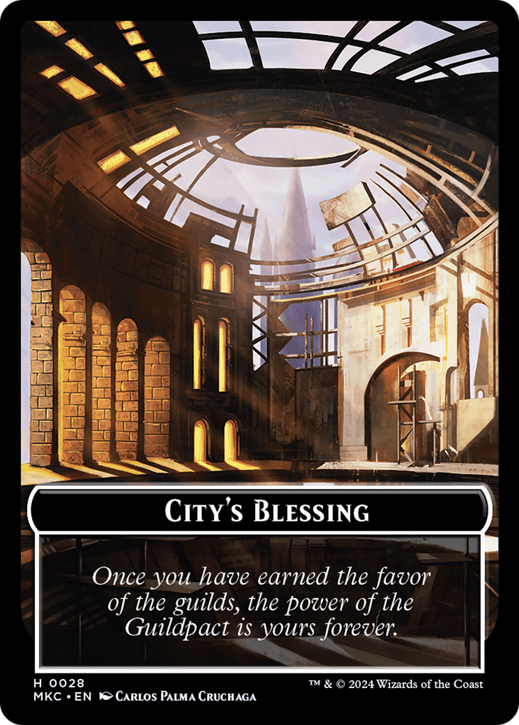 City's Blessing // Zombie Double-Sided Token [Murders at Karlov Manor Commander Tokens] | Gear Gaming Fayetteville