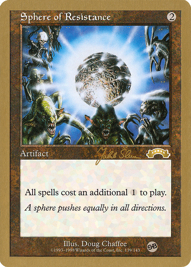 Sphere of Resistance (Jakub Slemr) (SB) [World Championship Decks 1999] | Gear Gaming Fayetteville