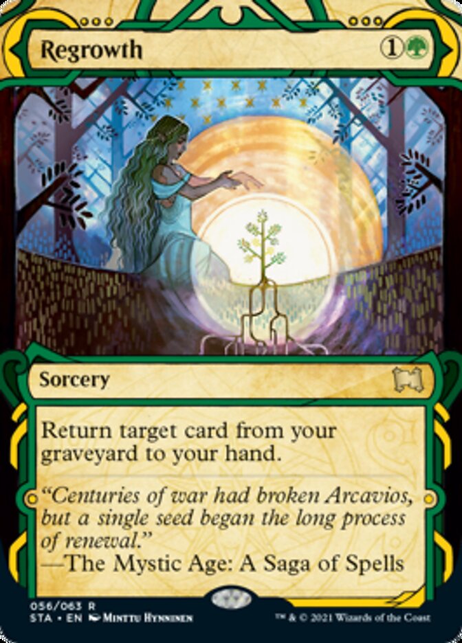 Regrowth (Foil Etched) [Strixhaven: School of Mages Mystical Archive] | Gear Gaming Fayetteville