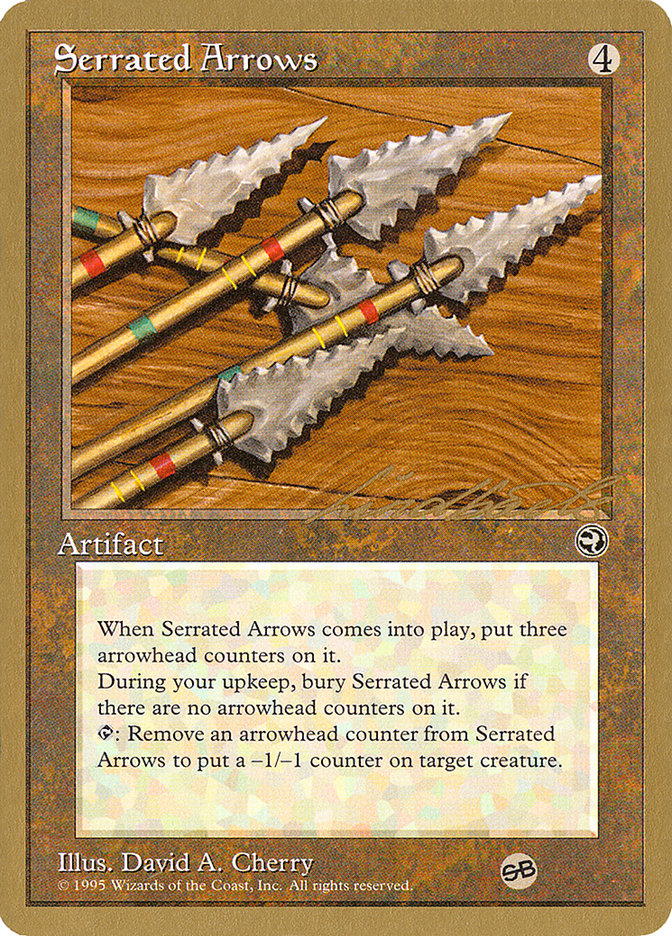 Serrated Arrows (Leon Lindback) (SB) [Pro Tour Collector Set] | Gear Gaming Fayetteville