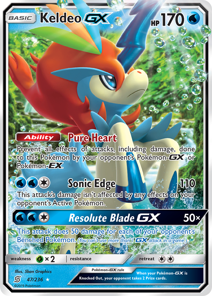 Keldeo GX (47/236) [Sun & Moon: Unified Minds] | Gear Gaming Fayetteville