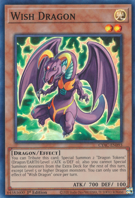 Wish Dragon [CYAC-EN093] Super Rare | Gear Gaming Fayetteville