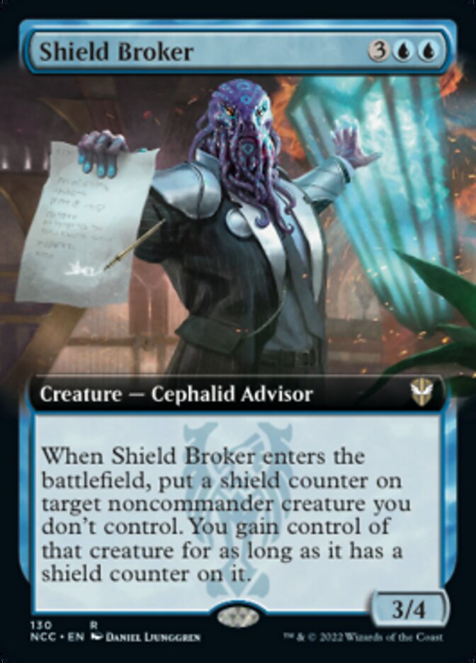 Shield Broker (Extended Art) [Streets of New Capenna Commander] | Gear Gaming Fayetteville