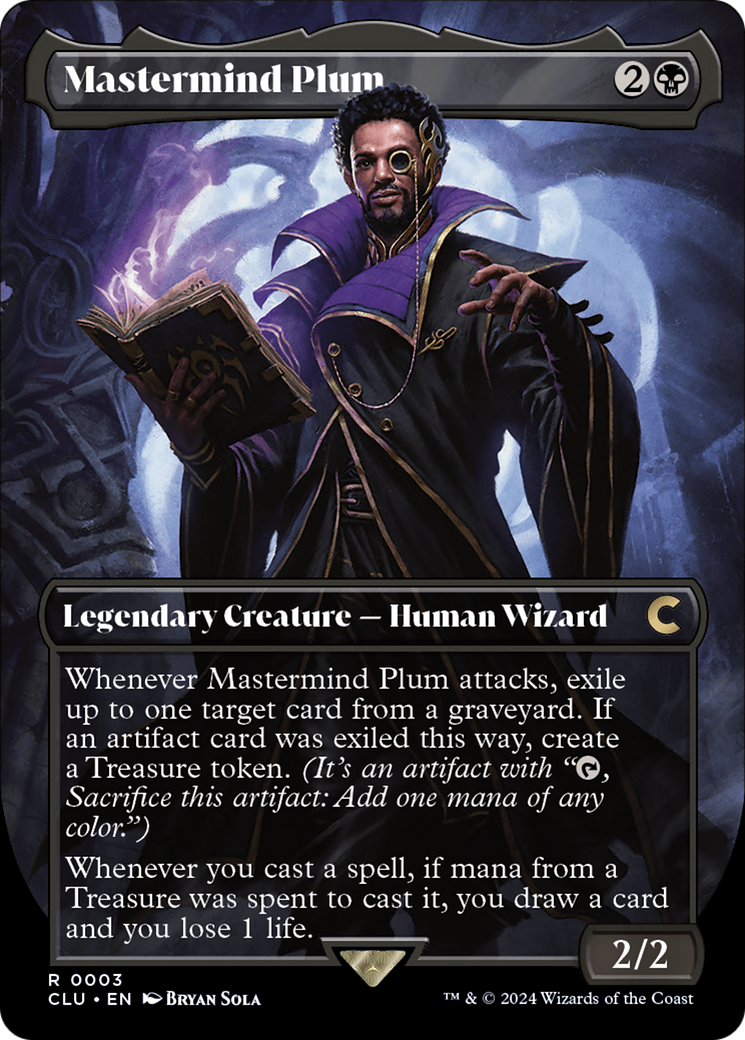 Mastermind Plum (Borderless) [Ravnica: Clue Edition] | Gear Gaming Fayetteville