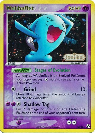 Wobbuffet (28/92) (Stamped) [EX: Legend Maker] | Gear Gaming Fayetteville