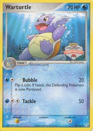 Wartortle (42/100) (States Championship Promo) [EX: Crystal Guardians] | Gear Gaming Fayetteville