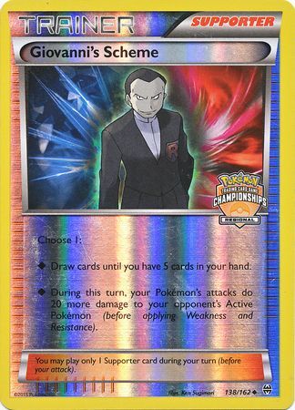 Giovanni's Scheme (138/162) (Championship Promo) [XY: BREAKthrough] | Gear Gaming Fayetteville