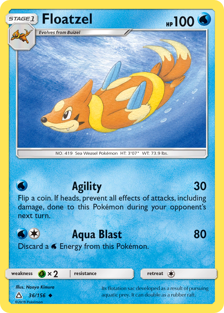 Floatzel (36/156) [Sun & Moon: Ultra Prism] | Gear Gaming Fayetteville