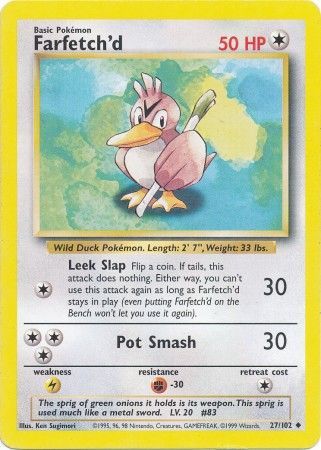 Farfetch'd (27/102) [Base Set Unlimited] | Gear Gaming Fayetteville