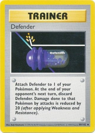 Defender (80/102) [Base Set Shadowless Unlimited] | Gear Gaming Fayetteville