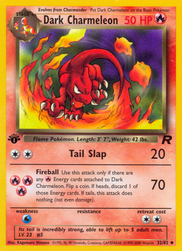 Dark Charmeleon (32/82) [Team Rocket 1st Edition] | Gear Gaming Fayetteville