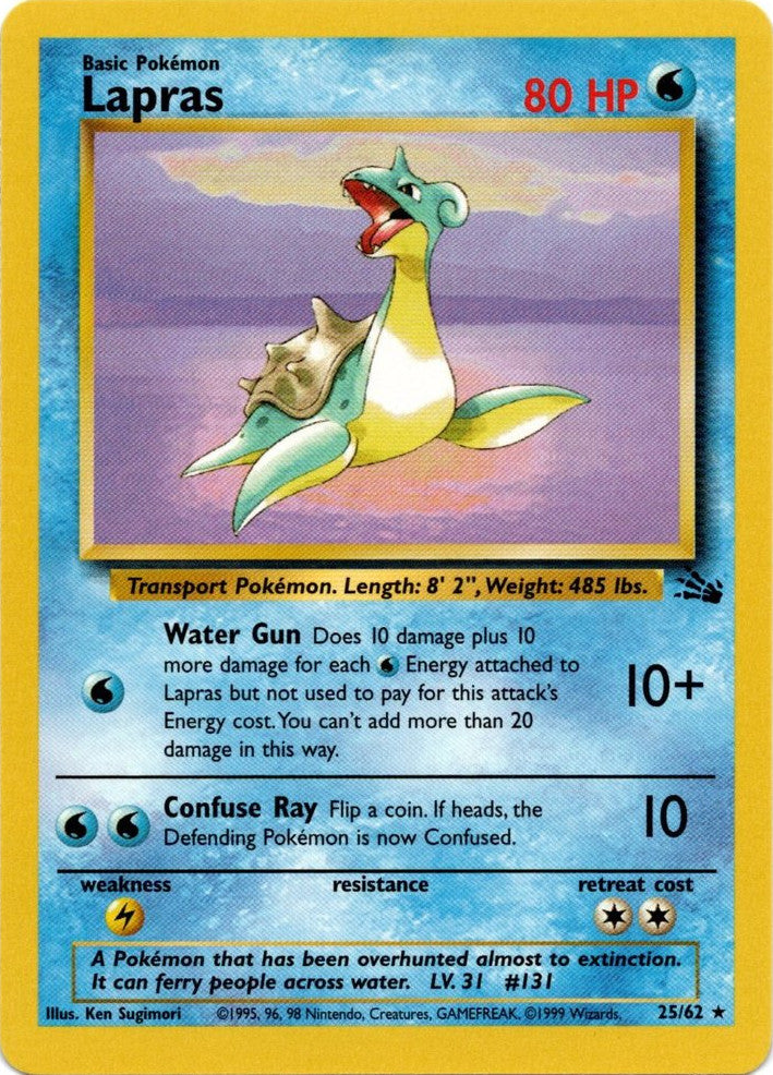 Lapras (25/62) [Fossil Unlimited] | Gear Gaming Fayetteville