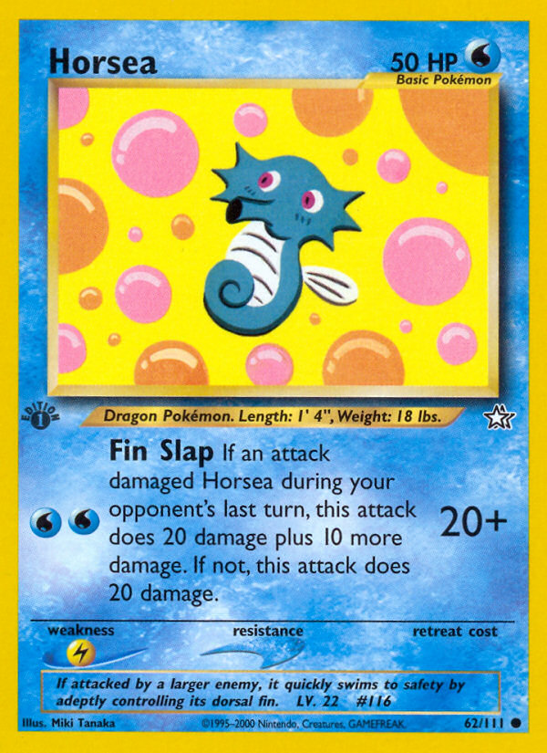 Horsea (62/111) [Neo Genesis 1st Edition] | Gear Gaming Fayetteville