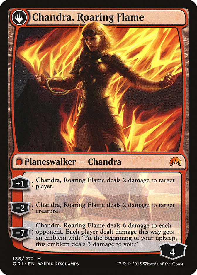 Chandra, Fire of Kaladesh // Chandra, Roaring Flame [Magic Origins] | Gear Gaming Fayetteville