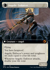 Enduring Angel // Angelic Enforcer (Extended Art) [Innistrad: Midnight Hunt] | Gear Gaming Fayetteville