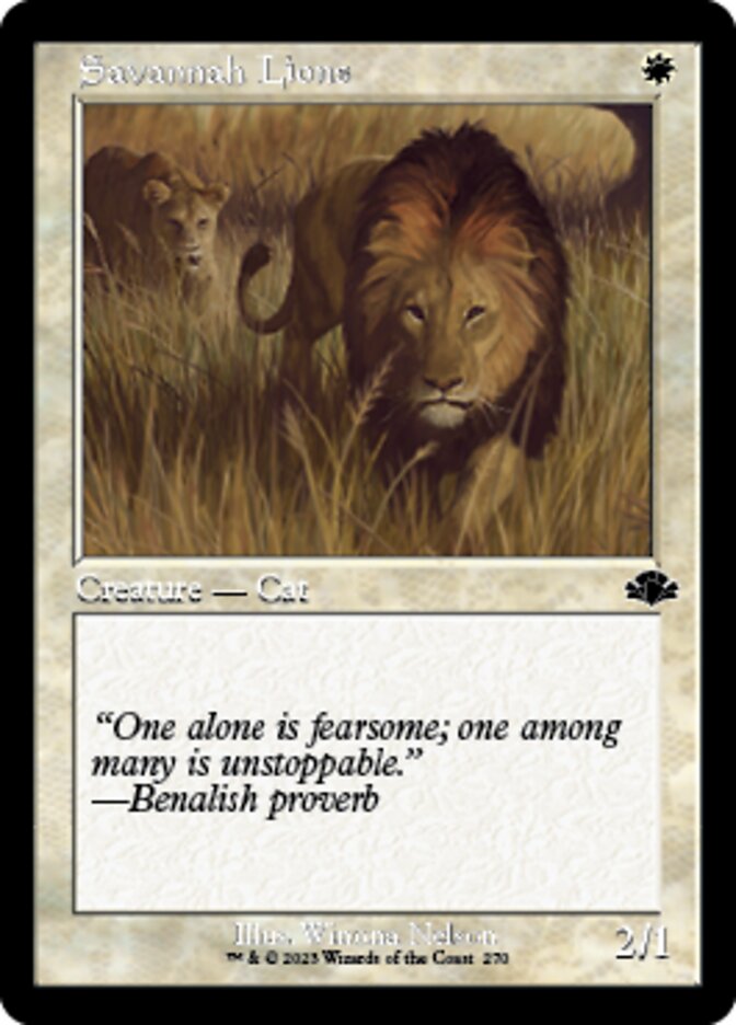 Savannah Lions (Retro) [Dominaria Remastered] | Gear Gaming Fayetteville