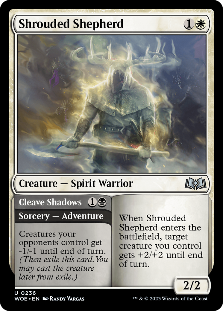 Shrouded Shepherd // Cleave Shadows [Wilds of Eldraine] | Gear Gaming Fayetteville