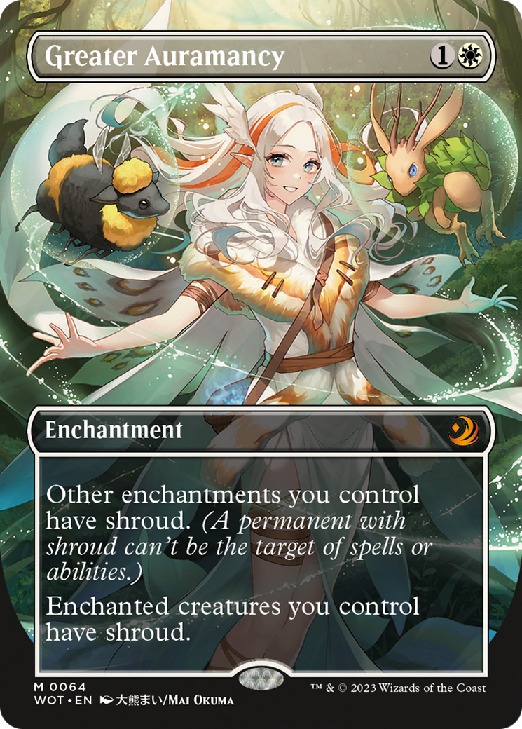 Greater Auramancy (Anime Borderless) [Wilds of Eldraine: Enchanting Tales] | Gear Gaming Fayetteville