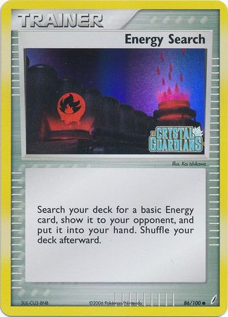 Energy Search (86/100) (Stamped) [EX: Crystal Guardians] | Gear Gaming Fayetteville