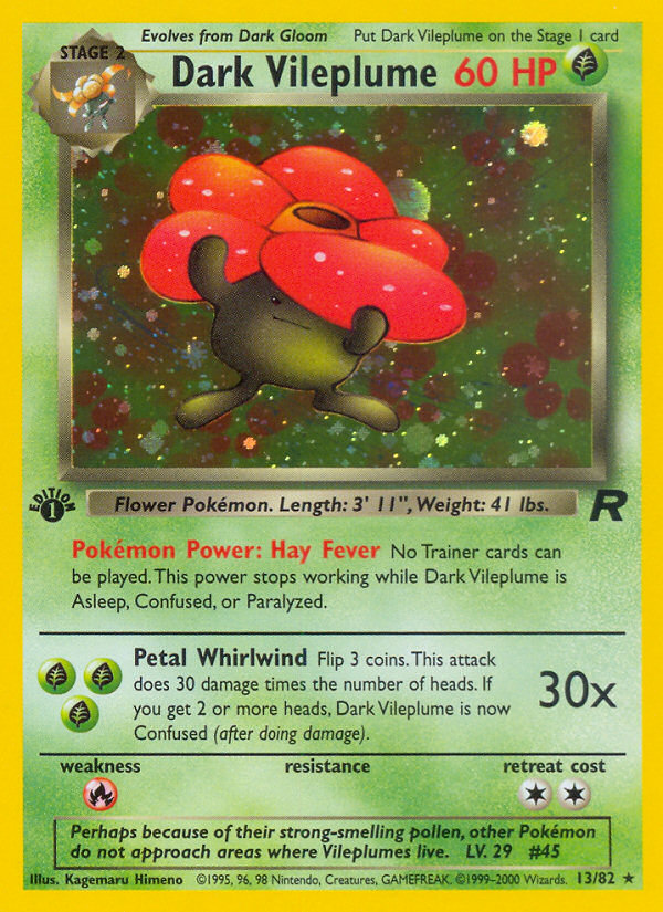 Dark Vileplume (13/82) [Team Rocket 1st Edition] | Gear Gaming Fayetteville