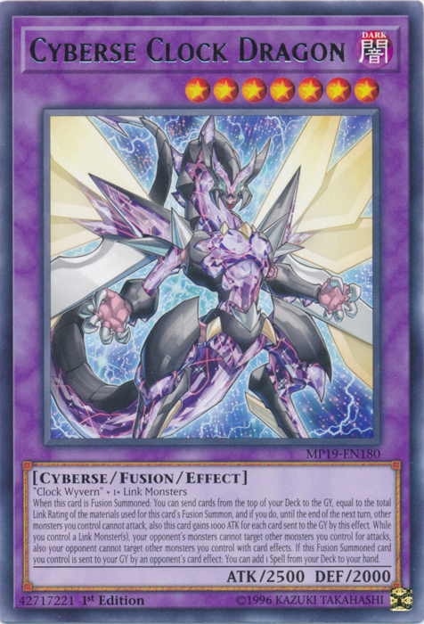 Cyberse Clock Dragon [MP19-EN180] Rare | Gear Gaming Fayetteville