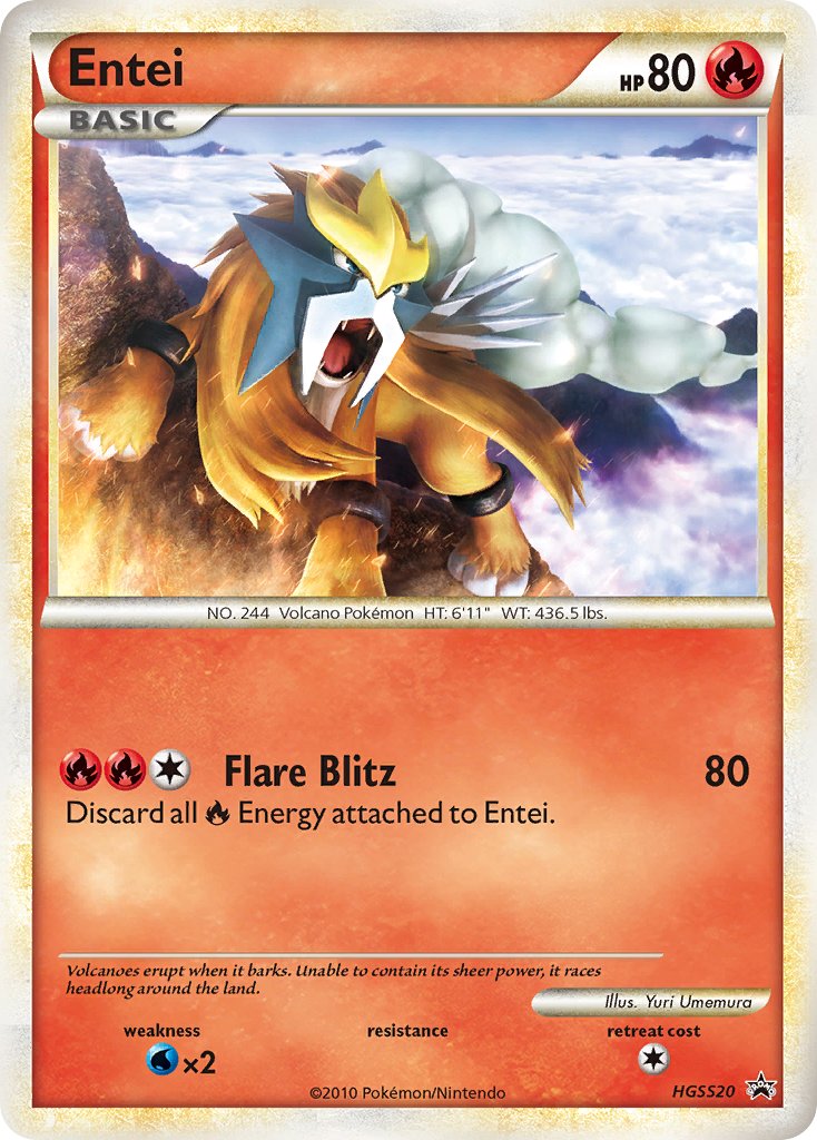 Entei (HGSS20) [HeartGold & SoulSilver: Black Star Promos] | Gear Gaming Fayetteville