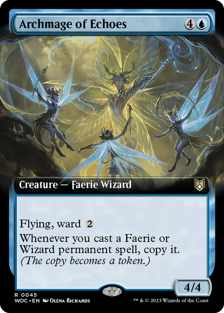 Archmage of Echoes (Extended Art) [Wilds of Eldraine Commander] | Gear Gaming Fayetteville