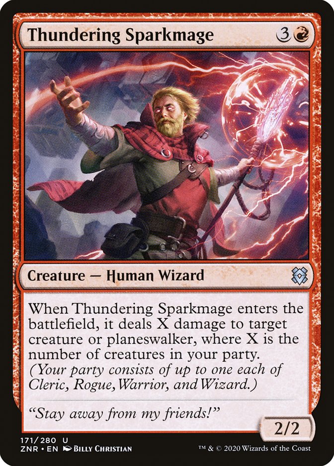 Thundering Sparkmage [Zendikar Rising] | Gear Gaming Fayetteville