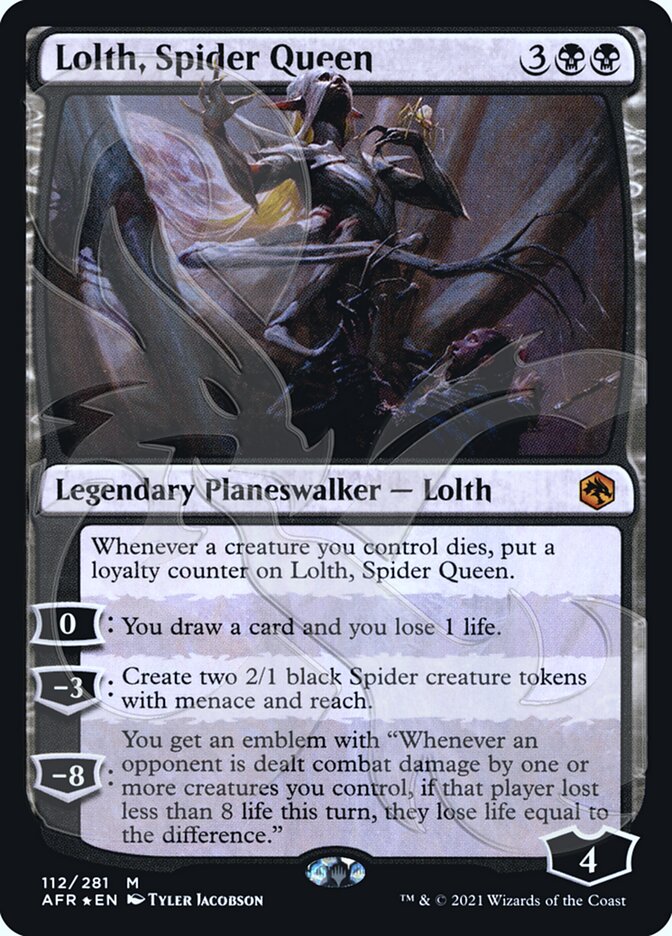 Lolth, Spider Queen (Ampersand Promo) [Dungeons & Dragons: Adventures in the Forgotten Realms Promos] | Gear Gaming Fayetteville