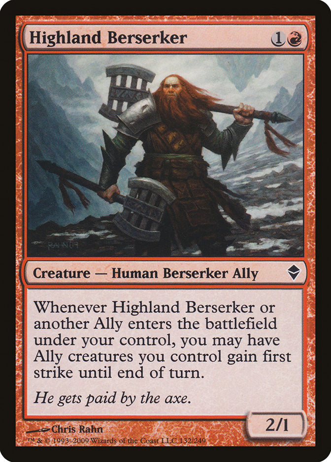 Highland Berserker [Zendikar] | Gear Gaming Fayetteville