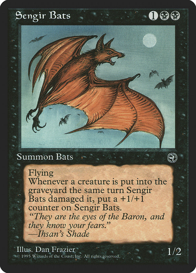 Sengir Bats (Ihsan's Shade Flavor Text) [Homelands] | Gear Gaming Fayetteville
