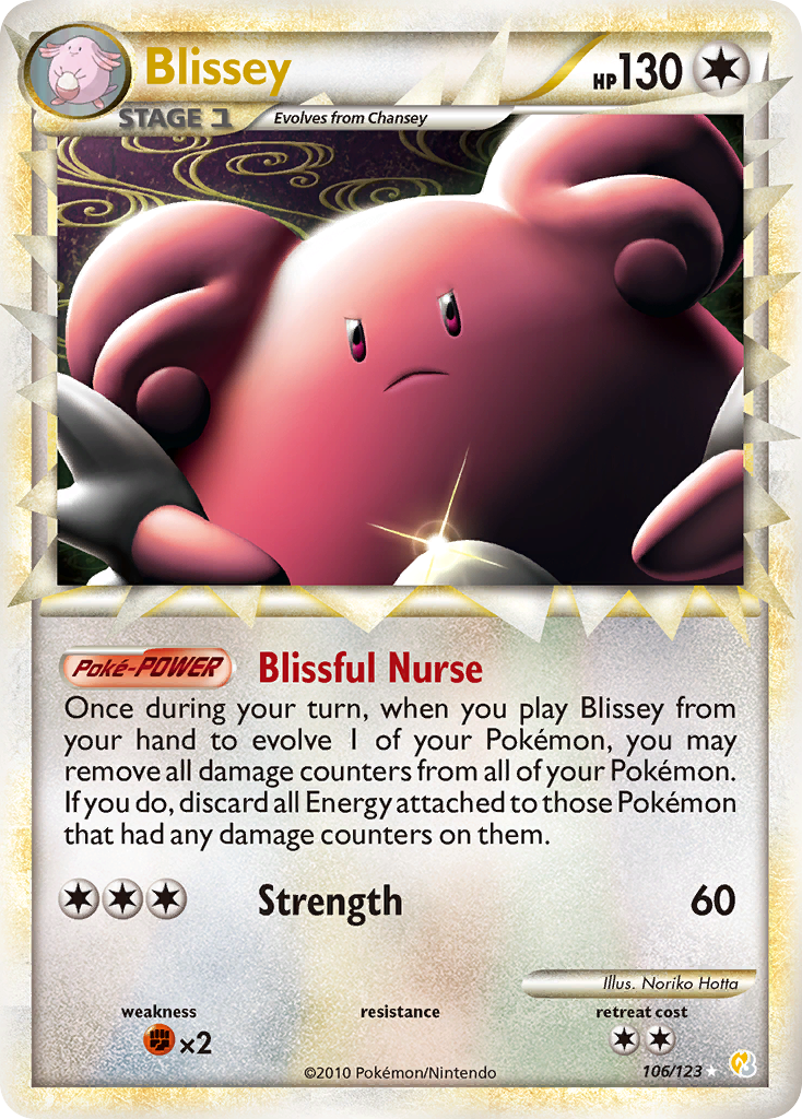 Blissey (106/123) [HeartGold & SoulSilver: Base Set] | Gear Gaming Fayetteville