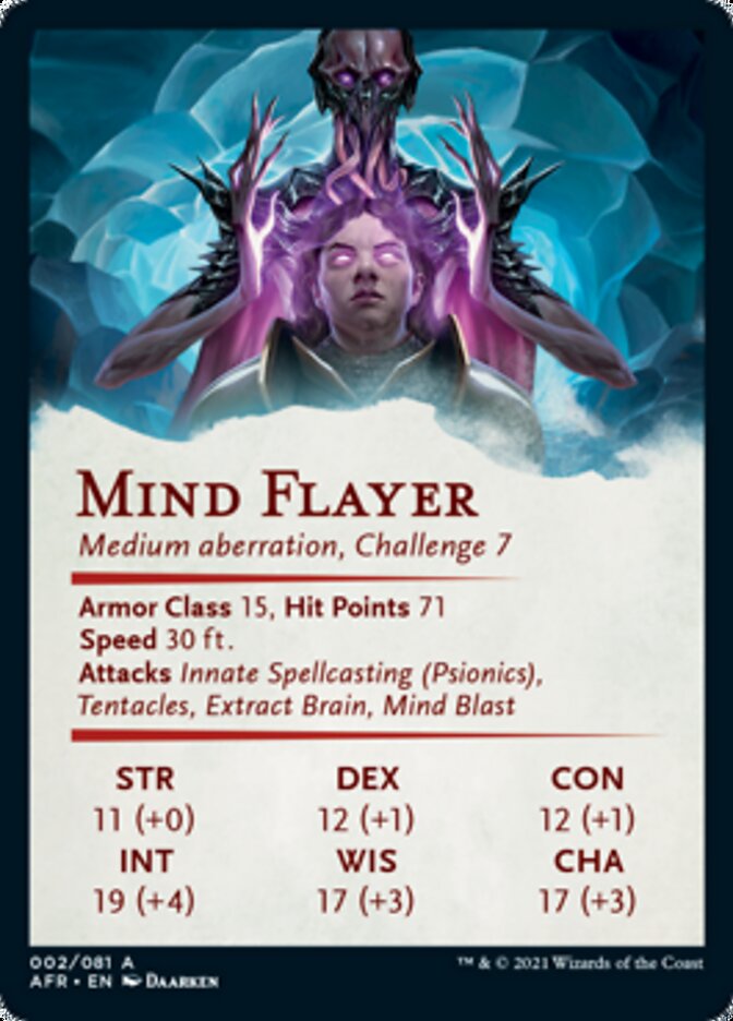 Mind Flayer Art Card [Dungeons & Dragons: Adventures in the Forgotten Realms Art Series] | Gear Gaming Fayetteville