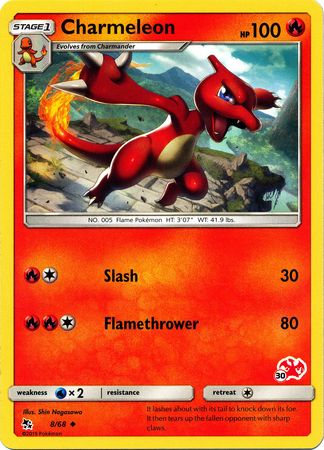 Charmeleon (8/68) (Charizard Stamp #30) [Battle Academy 2020] | Gear Gaming Fayetteville