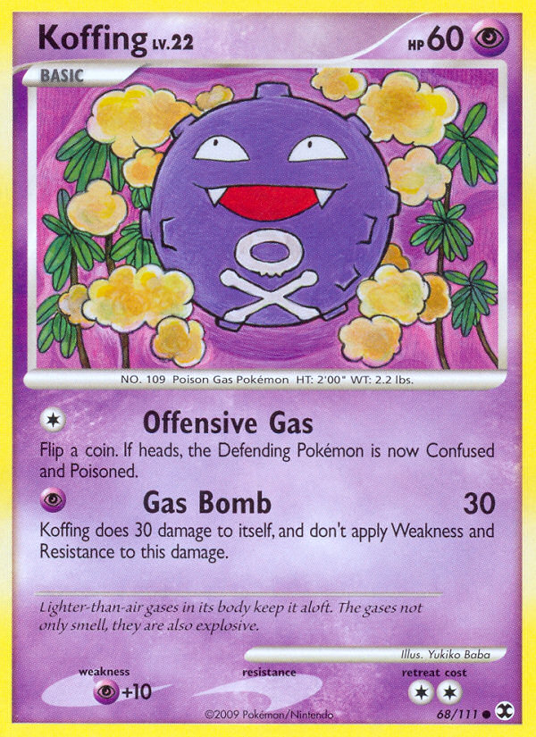 Koffing (68/111) [Platinum: Rising Rivals] | Gear Gaming Fayetteville