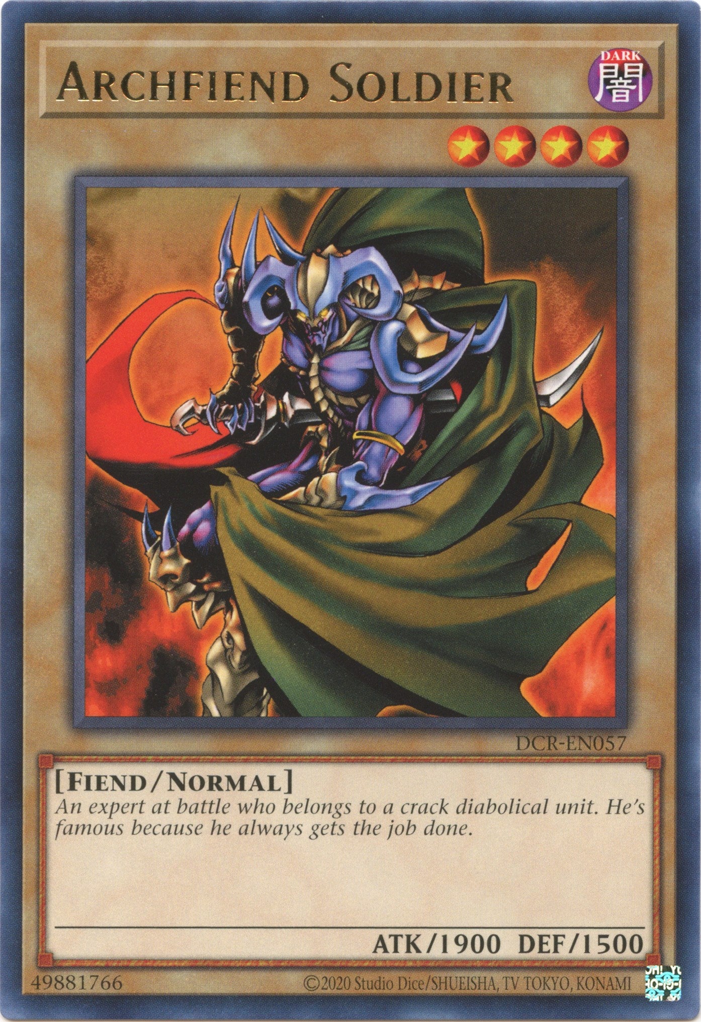 Archfiend Soldier (25th Anniversary) [DCR-EN057] Rare | Gear Gaming Fayetteville