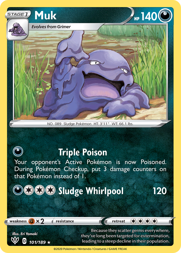 Muk (101/189) [Sword & Shield: Darkness Ablaze] | Gear Gaming Fayetteville