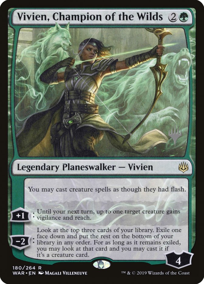 Vivien, Champion of the Wilds (Promo Pack) [War of the Spark Promos] | Gear Gaming Fayetteville