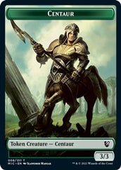 Centaur // Wolf Double-Sided Token [Innistrad: Midnight Hunt Commander Tokens] | Gear Gaming Fayetteville