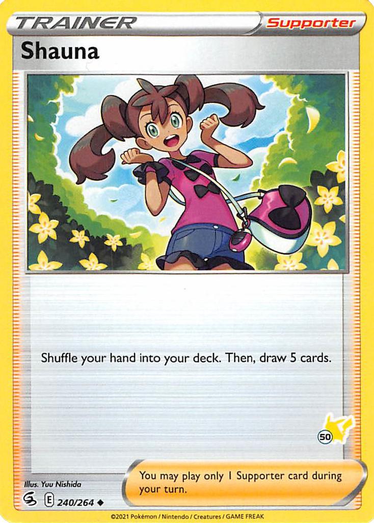 Shauna (240/264) (Pikachu Stamp #50) [Battle Academy 2022] | Gear Gaming Fayetteville