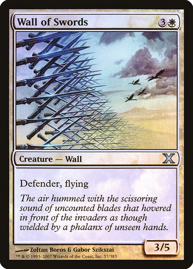 Wall of Swords (Premium Foil) [Tenth Edition] | Gear Gaming Fayetteville