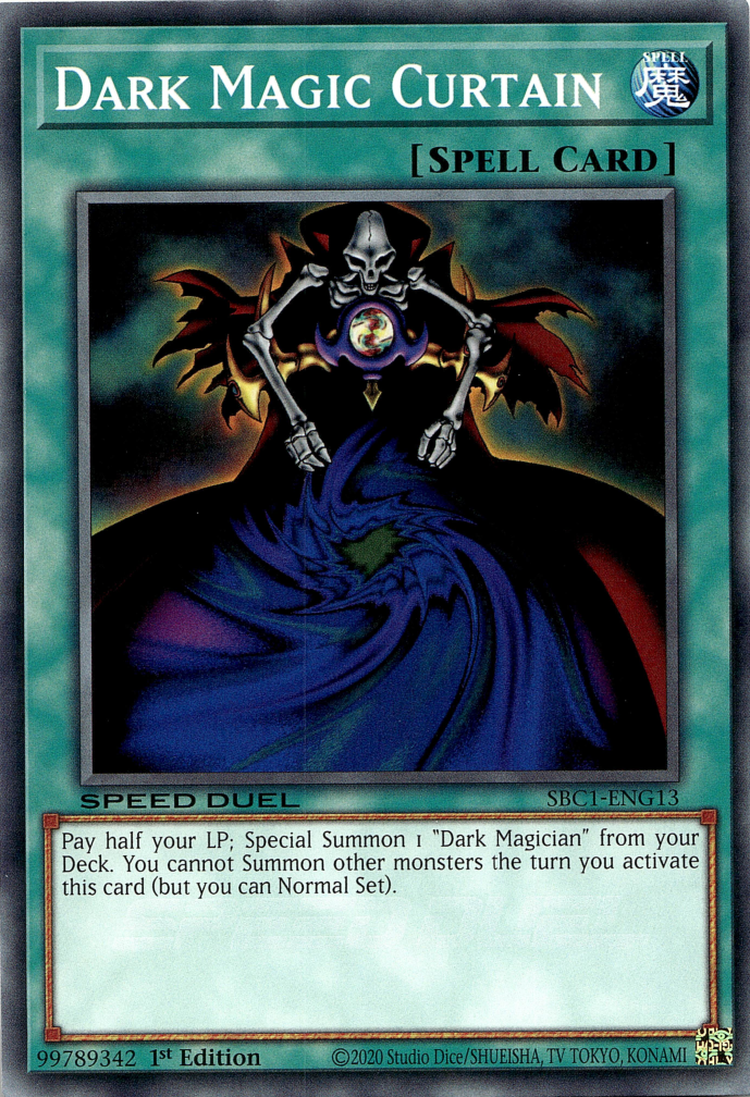 Dark Magic Curtain [SBC1-ENG13] Secret Rare | Gear Gaming Fayetteville