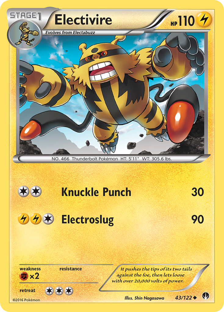 Electivire (43/122) [XY: BREAKpoint] | Gear Gaming Fayetteville